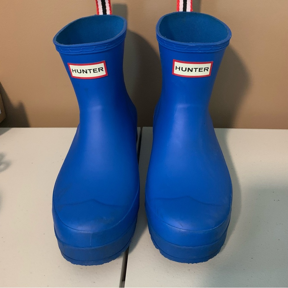 HUNTER Play Short Boots cruise blue